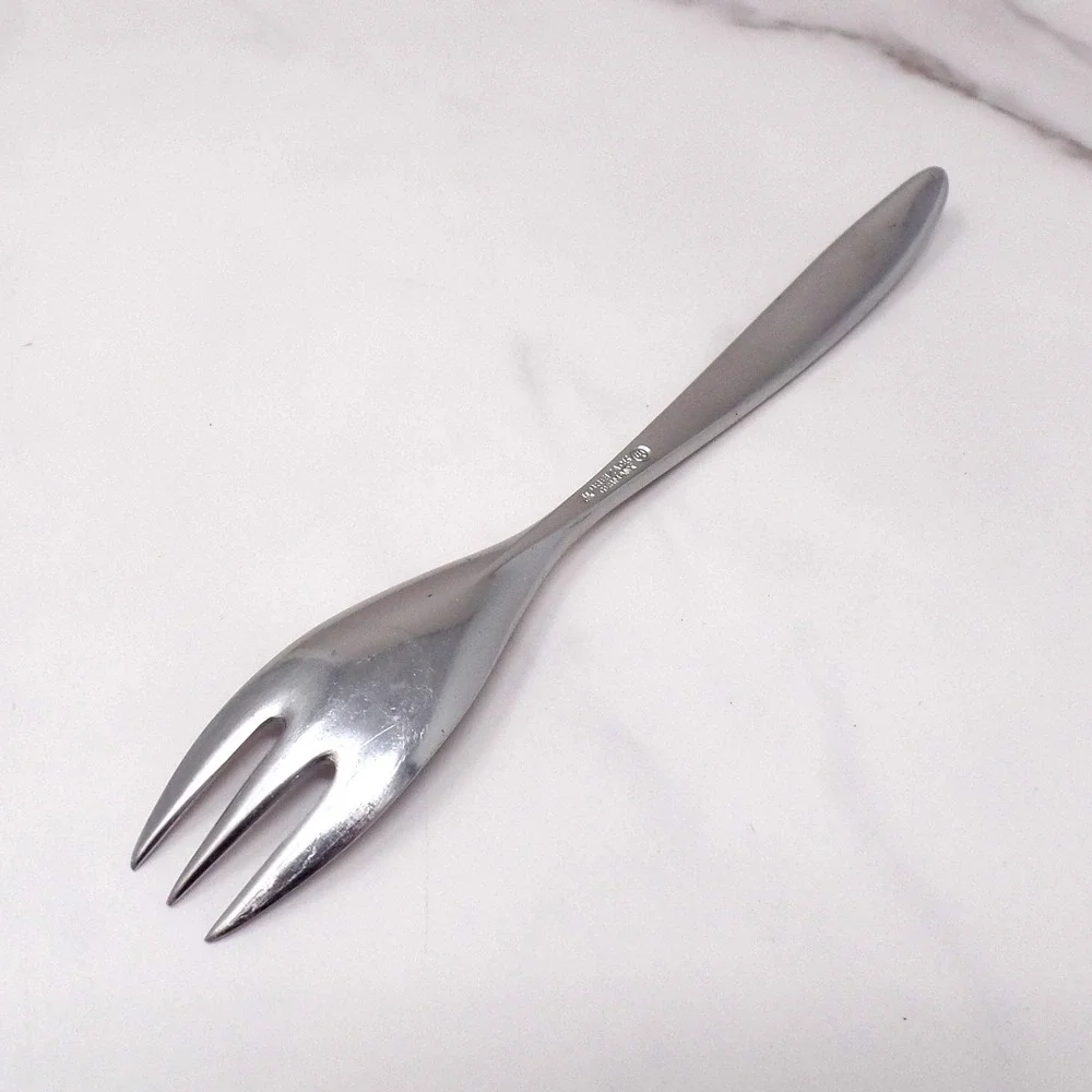 Vintage Wusthof Dreizack Pamir Stainless Steel MCM Flatware, Salad Fork